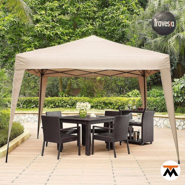 Gazebo Plegable 2x3 Poliéster Natural