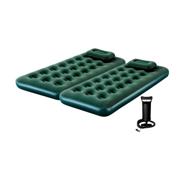 10) Set de 2 Colchones Inflables de 1 plaza Nepal de 185 x 76 x 22 Cm