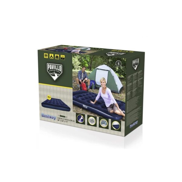 Colchón Inflable BESTWAY Pavillo 2 ½ Plazas 203 x 152 x 28 cm con Inflador Interno