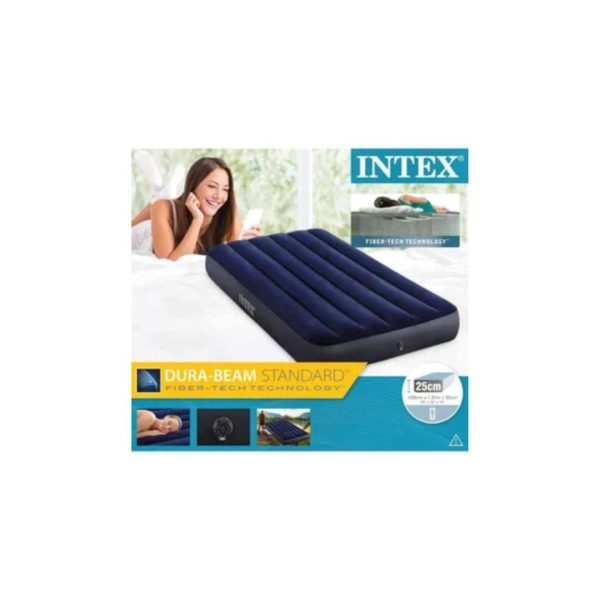 Colchón Inflable 1 1/2 Plaza INTEX Dura Beam de 191 x 99 x 25 cm