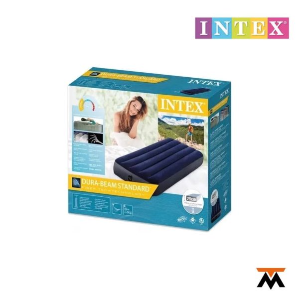Colchon Inflable 1  plaza INTEX 185x76x 25