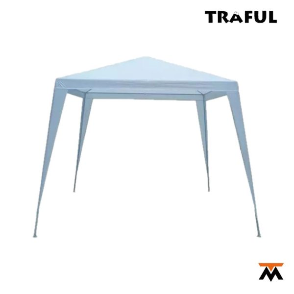 Gazebo Fijo de Rafia Blanca 2.4 x 2.4 cm Sin Laterales