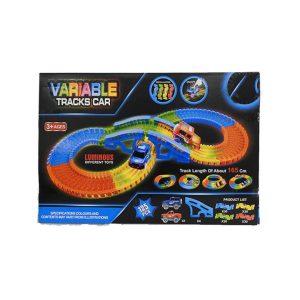 Pista Flexible SHINE 116 Piezas con Auto Luminoso