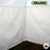 Gazebo Fijo de Rafia Blanca 2.4 x 2.4 m con Laterales