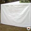 Gazebo Fijo de Rafia Blanca 2.4 x 2.4 m con Laterales