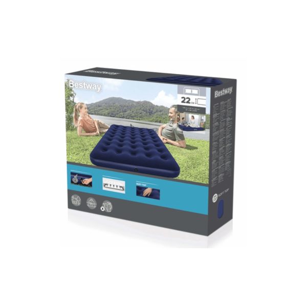 Colchón Inflable 2 Plazas BESTWAY Azul 191 x 137 x 22 cm