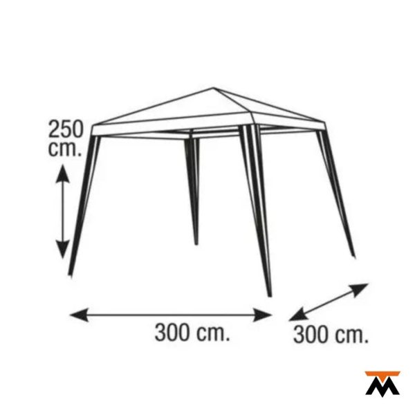Gazebo Fijo Traful 3 x 3 x 2.5 m