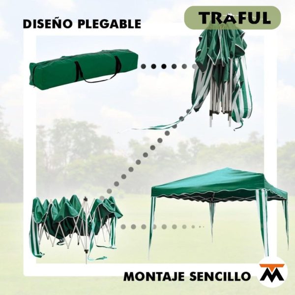 Gazebo Plegable 3 x 3 Impermeable