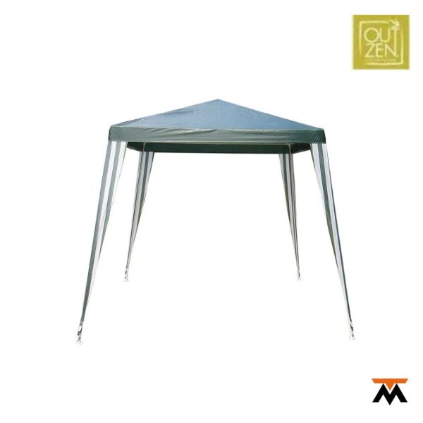 Gazebo fijo 2.40 x 2.40 rafia verde OUTZENT