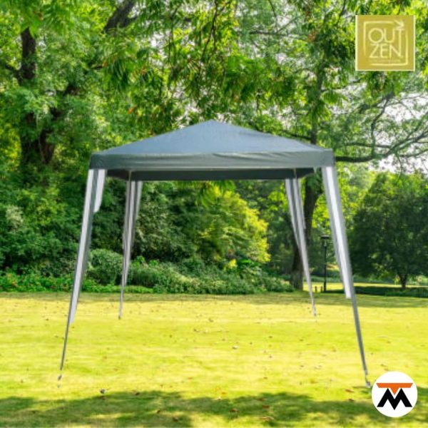 Gazebo fijo 2.40 x 2.40 rafia verde OUTZENT