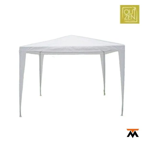 Gazebo de Rafia 4x3 mt Básico Blanco OUTZENT