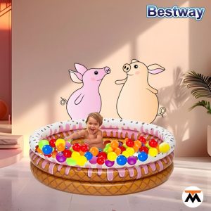 Pelotero Inflable Bestway Sundae Funday con Pelotitas de Colores